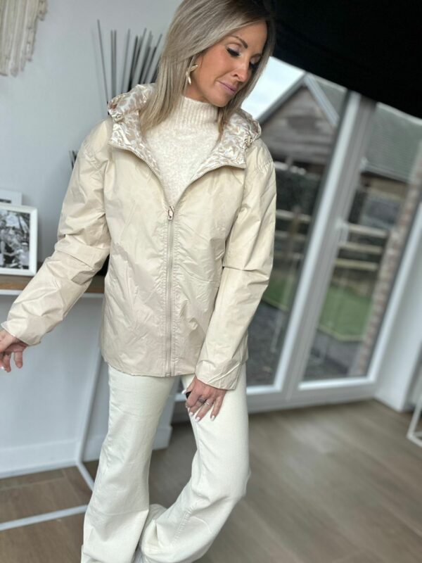 Veste léopard réversible - Beige – Image 9