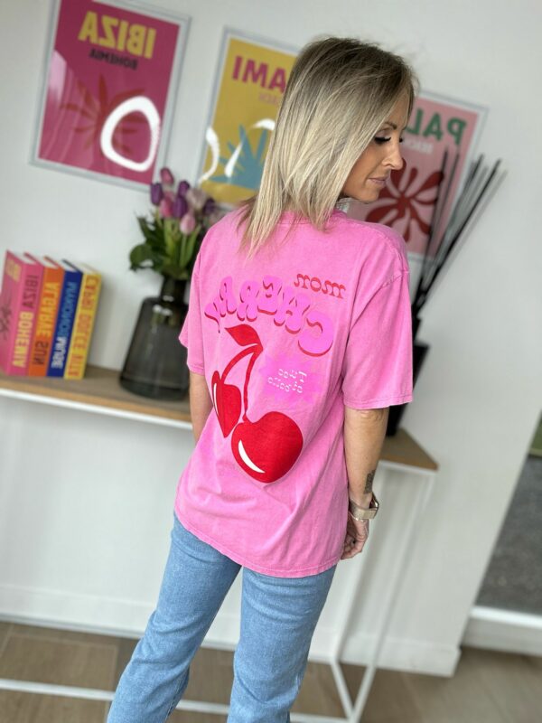 T-shirt Cherry - Rose – Image 7