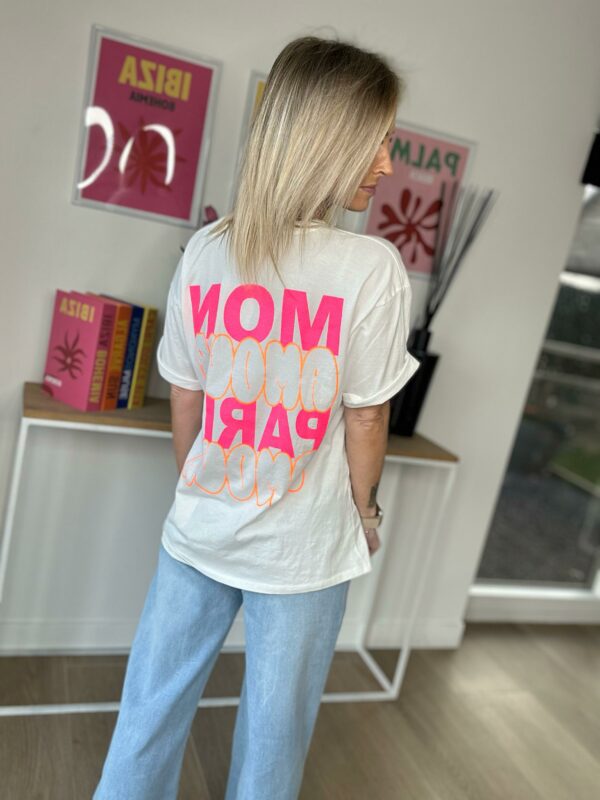 T-shirt Paris Mon Amour - Blanc – Image 3