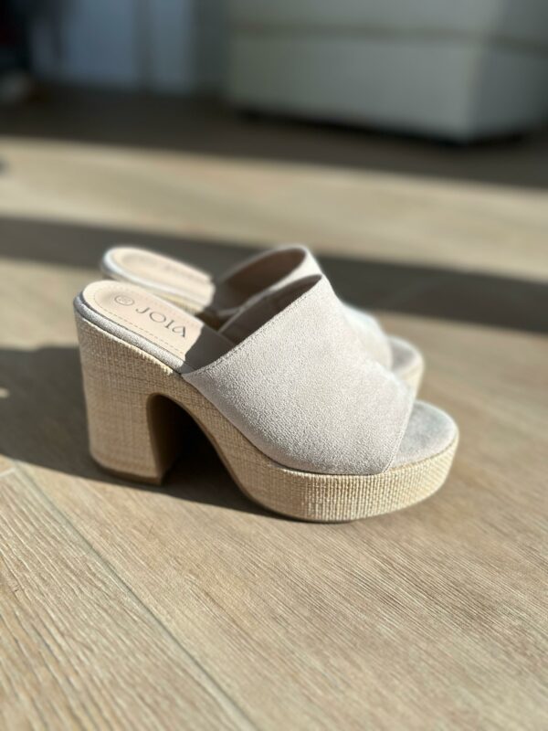 Mules à talon Josie - Beige – Image 4