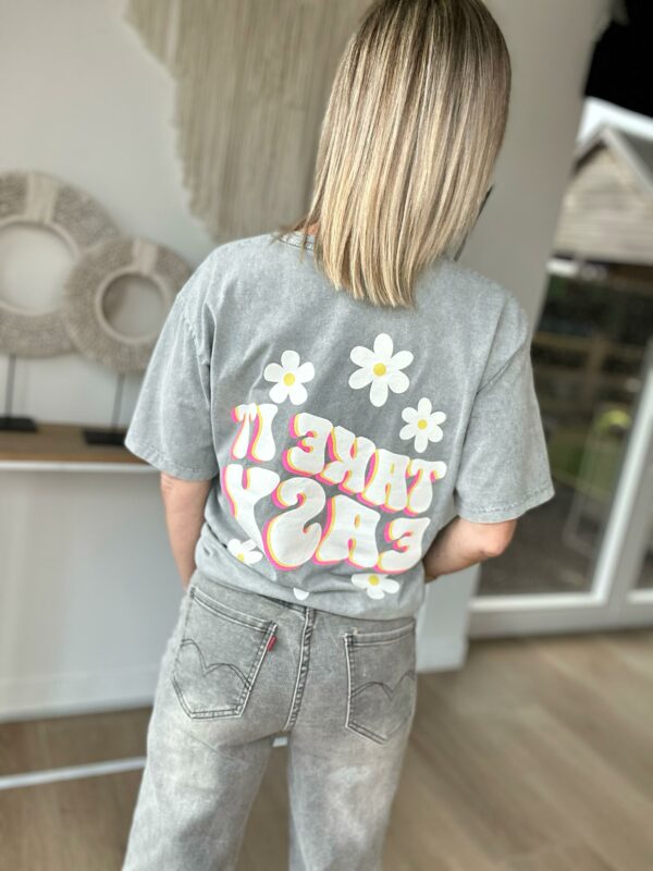 N° 66 T-shirt Take it Easy - Gris – Image 5