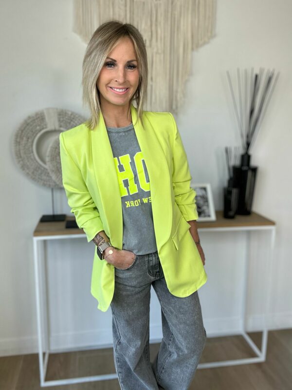 Blazer Justine - Vert pomme – Image 2