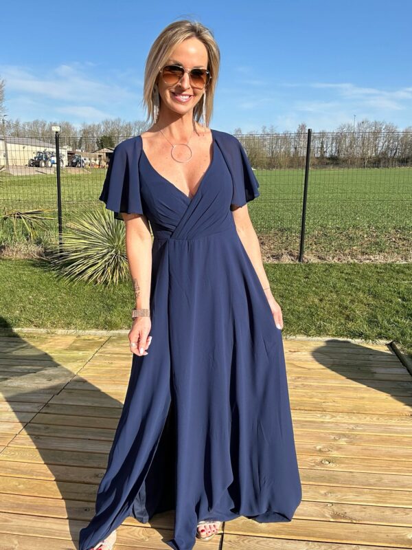 Robe de cérémonie Rania - Bleu marine – Image 4